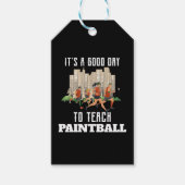 Het Is Een Goede Dag Om Paintball Te Leren Cadeaulabel (Voorkant)