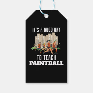 Het Is Een Goede Dag Om Paintball Te Leren Cadeaulabel