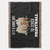 Het is een goede dag om Paintball te leren Deken (Voorkant Verticaal)