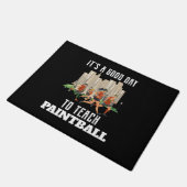 Het Is Een Goede Dag Om Paintball Te Leren Deurmat (Schuin)