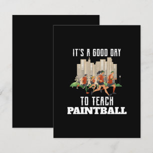 Het Is Een Goede Dag Om Paintball Te Leren Informatiekaartje