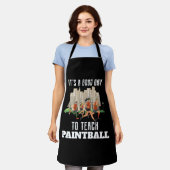 Het Is Een Goede Dag Om Paintball Te Leren Schort (Gedragen)