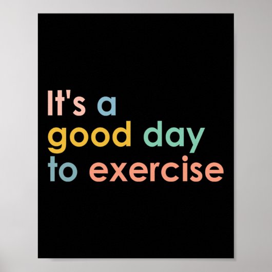 Het is een goede dag om per leraar Funny Gym E uit Poster (Voorkant)