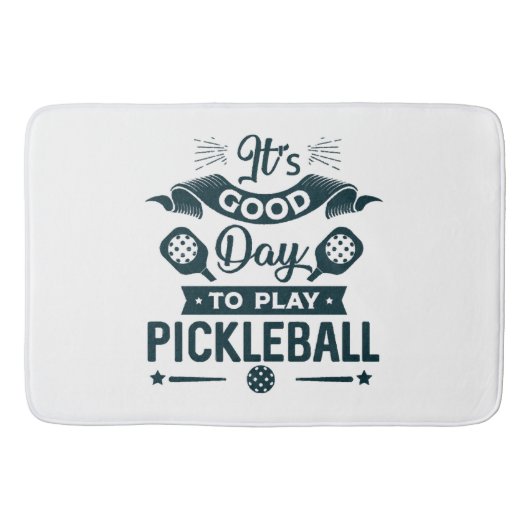 Het is een goede dag om Pickleball te spelen Badmat (Voorkant)