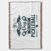 Het is een goede dag om Pickleball te spelen Deken (Voorkant Verticaal)