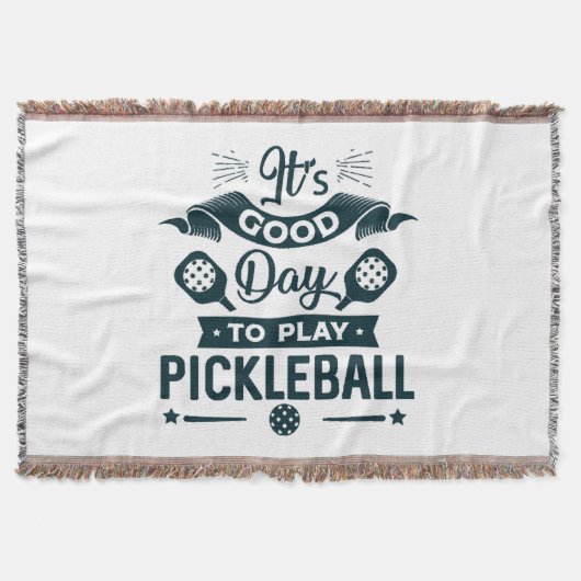 Het is een goede dag om Pickleball te spelen Deken (Voorkant)