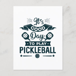 Het is een goede dag om Pickleball te spelen Informatiekaartje