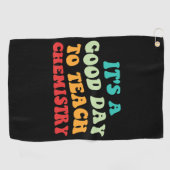 Het is een goede dag om scheikunde te leren golfhanddoek (Horizontaal)