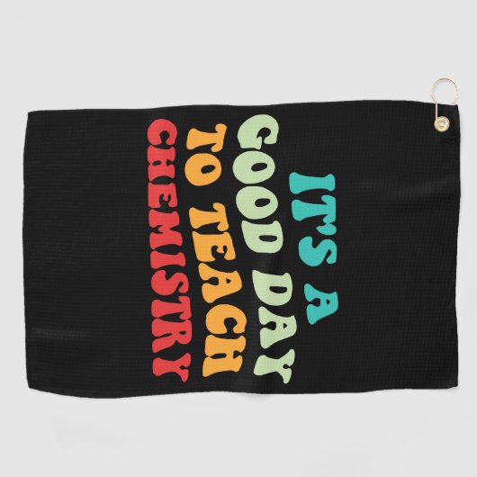 Het is een goede dag om scheikunde te leren golfhanddoek (Horizontaal)