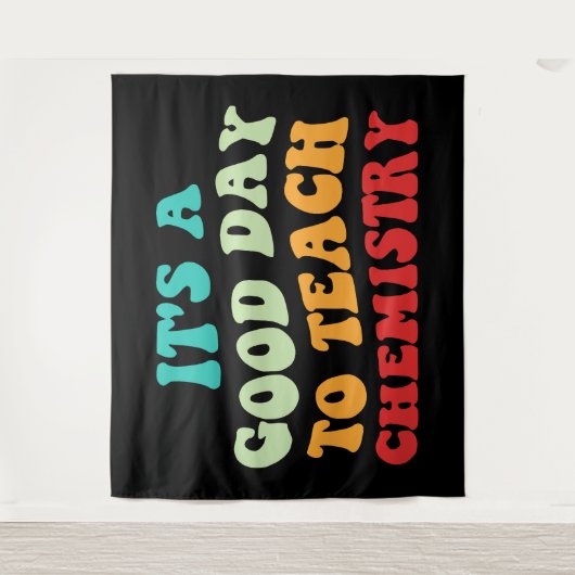 Het is een goede dag om scheikunde te leren wandkleed (Voorkant)