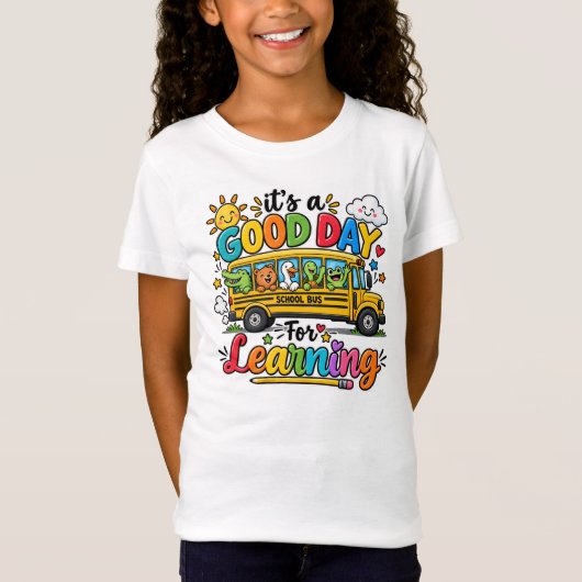 Het Is Een Goede Dag Om Schoolbuskinderen Te Leren T-shirt (Voorkant)