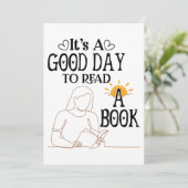 Het is een goede dag om Shirt te lezen, boekenacht Aankondiging (Staand voorkant)