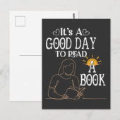 Het is een goede dag om Shirt te lezen, boekenacht Briefkaart (Voorkant / Achterkant)