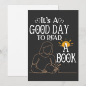 Het is een goede dag om Shirt te lezen, boekenacht Feestdagenkaart (Voorkant / Achterkant)