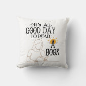 Het is een goede dag om Shirt te lezen, boekenacht Kussen (Voorkant)