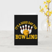 Het is een goede dag om te bowlen - bowling bowler kaart (Gele Bloem)