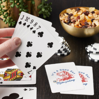 Het Is Een Goede Dag Om Te Gaan Vissen Funny Visse Pokerkaarten