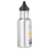 Het is een goede dag om te gaan vissen waterfles  (Links)