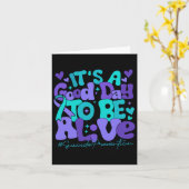 Het is een goede dag om te leven suïcidepreventie kaart (Gele Bloem)