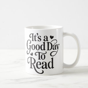 Het is een goede dag om te lezen – knus lezen en b koffiemok
