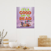 Het is een goede dag om te lezen Modern Jeugd Poster (Keuken)