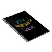 Het is een goede dag om te schrijven notitieboek (Rechterzijde)