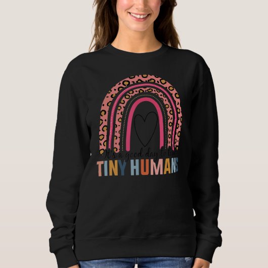 Het is een goede dag om Tiny Humans Boho Rainbow t Trui (Voorkant)