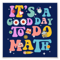 Het is een goede dag om Wiskunde Funny Colourful S