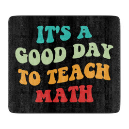Het is een goede dag om Wiskunde I te leren Snijplank