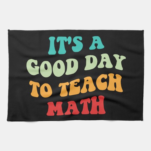 Het is een goede dag om Wiskunde I te leren Theedoek (Horizontaal)