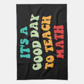 Het is een goede dag om Wiskunde I te leren Theedoek (Verticaal)