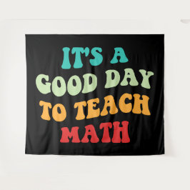 Het is een goede dag om Wiskunde I te leren Wandkleed