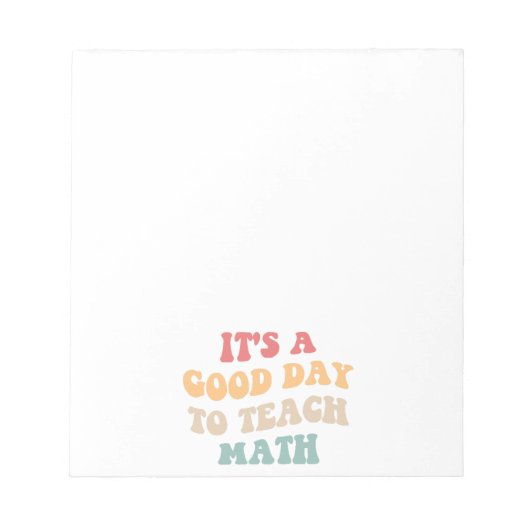 Het is een goede dag om Wiskunde II te onderwijzen Notitieblok (Voorkant)