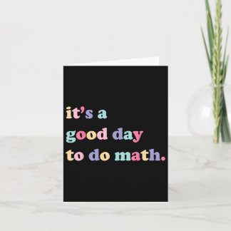 Het is een goede dag om Wiskunde te doen voor doce Kaart