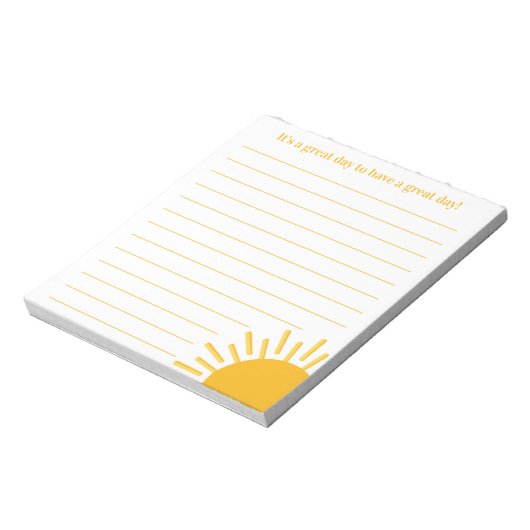 Het is een goede dag-positiviteitsprijs om Lijst t Notitieblok (Linkerzijde)