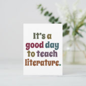 Het is een goede dag voor het schrijven van de lit briefkaart (Staand voorkant)