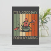Het is een goede dag voor kajakken Grappig Buitenm Kaart (Staand voorkant)