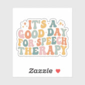 Het is een goede dag voor spraaktherapie SLP gesch Sticker (Vel)