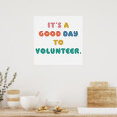 Het is een goede dag voor vrijwilligers: Help ande Poster (Keuken)
