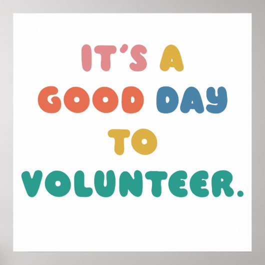 Het is een goede dag voor vrijwilligers: Help ande Poster (Voorkant)