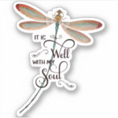 Het is een goede libellen sticker (Voorkant)