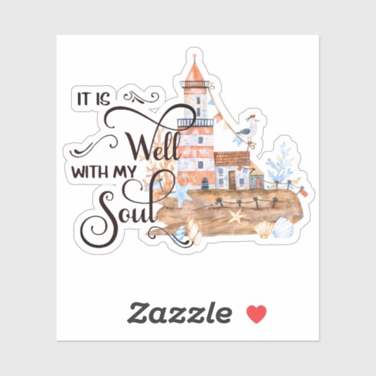 Het is een goede vuurtoren sticker (Vel)