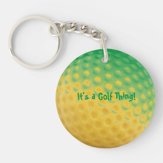 'Het is een Golfding ding' Sleutelhanger (Voorkant)
