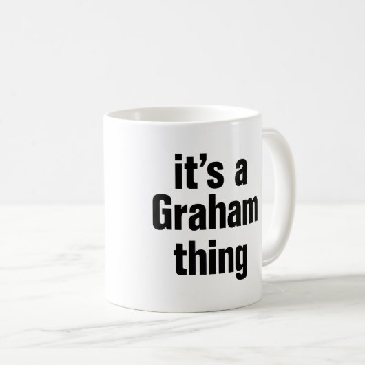 Het is een Graham ding Koffiemok (Voorkant rechts)