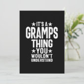 Het is een Gramps-ding | Grootvader Gift Bedankkaart (Staand voorkant)