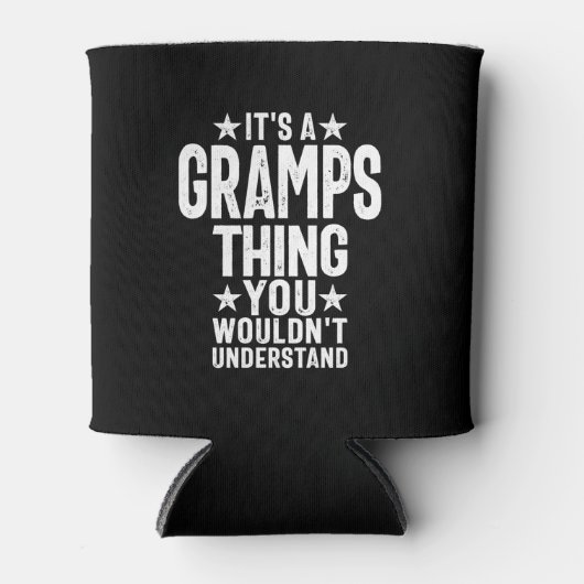 Het is een Gramps-ding | Grootvader Gift Blikjeskoeler (Voorkant)