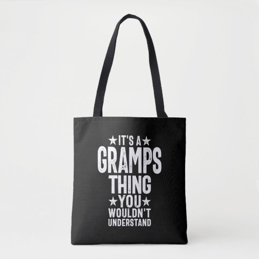 Het is een Gramps-ding | Grootvader Gift Tote Bag (Voorkant)