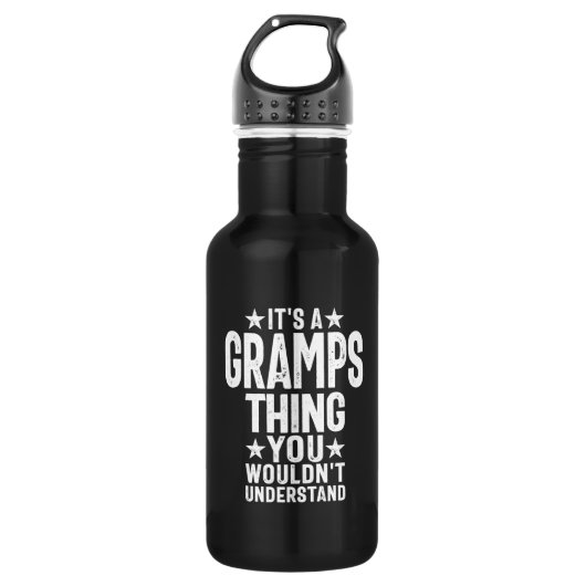 Het is een Gramps-ding | Grootvader Gift Waterfles (Voorkant)