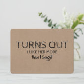 Het is een grappig Groomsman-voorstel Kaart (Staand voorkant)