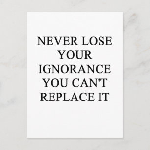 Het is een grappig idee voor jou briefkaart